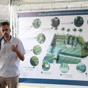 Imagem da notícia Prefeitura de Jahu e empresa Águas de Jahu inauguram Estação de Tratamento de Esgoto de Pouso Alegre