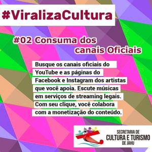 Imagem da notícia Secretaria de Cultura e Turismo participa do movimento #ViralizaCultura