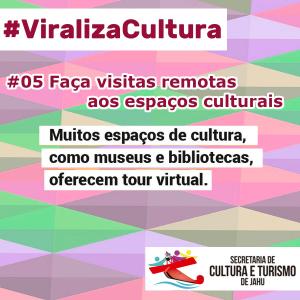 Imagem da notícia Secretaria de Cultura e Turismo participa do movimento #ViralizaCultura