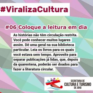 Imagem da notícia Secretaria de Cultura e Turismo participa do movimento #ViralizaCultura