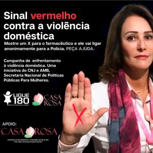 Imagem da notícia Campanha Sinal Vermelho contra a Violência Doméstica