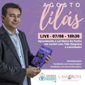 Imagem da notícia Secretaria de Políticas Públicas para Mulheres e Casa Rosa promovem Campanha “Agosto Lilás”