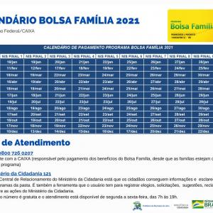 Imagem da notícia Calendário de pagamentos do Programa Bolsa Família já está disponível