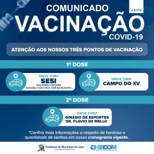 Imagem da notícia JAHU ANTECIPA VACINAÇÃO PARA ADULTOS A PARTIR DE 37 ANOS