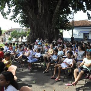 Imagem da notícia Secretaria de Cultura e Turismo leva teatro à Potunduva para celebrar o Dia das Crianças - FOTOS