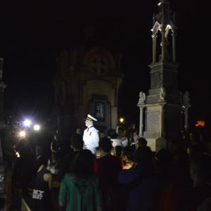 Imagem da notícia Passeio noturno de arte cemiterial ocorreu nessa sexta-feira em Jahu - FOTOS