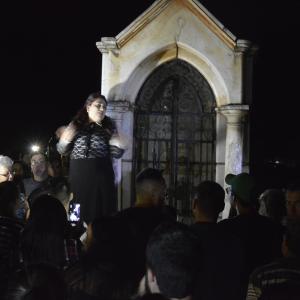 Imagem da notícia Passeio noturno de arte cemiterial ocorreu nessa sexta-feira em Jahu - FOTOS