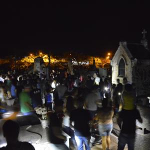 Imagem da notícia Passeio noturno de arte cemiterial ocorreu nessa sexta-feira em Jahu - FOTOS