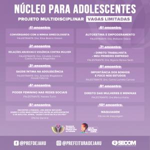 Imagem da notícia SECRETARIA LANÇA PROJETO PARA ADOLESCENTES