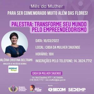 Imagem da notícia EMPREENDEDORISMO EM FOCO NA CASA DA MULHER JAUENSE