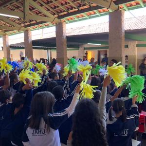 Imagem da notícia PREFEITURA REINAUGURA PRÉDIO DA EMEF PROFª. MARIA DE MAGALHÃES CASTRO E DO CMEI DO PEDRO OMETTO