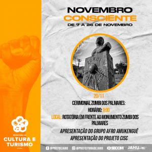 Imagem da notícia NOVEMBRO CONSCIENTE TEM AÇÕES RELACIONADA À TEMÁTICA NEGRA