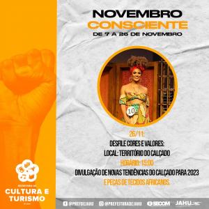 Imagem da notícia NOVEMBRO CONSCIENTE TEM AÇÕES RELACIONADA À TEMÁTICA NEGRA