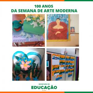 Imagem da notícia ESCOLAS MUNICIPAIS HOMENAGEIAM OS 100 ANOS DA SEMANA DE ARTE MODERNA