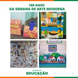 Imagem da notícia ESCOLAS MUNICIPAIS HOMENAGEIAM OS 100 ANOS DA SEMANA DE ARTE MODERNA
