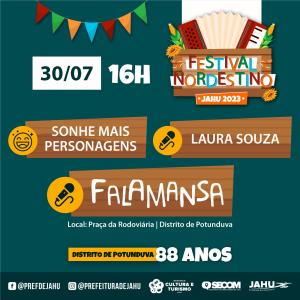 Imagem da notícia FESTIVAL NORDESTINO 2023 - ANIVERSÁRIO DE POTUNDUVA