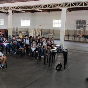Imagem da notícia SEMANA NACIONAL DE TRÂNSITO - NO POUSO ALEGRE ESTUDANTES PARTICIPAM DE PALESTRA
