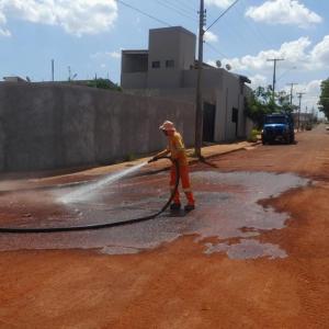 Imagem da notícia NOVO HORIZONTE - VIAS AFETADAS POR ENXURRADA PASSAM POR AVALIAÇÃO