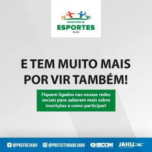 Imagem da notícia VAI TER MUITO ESPORTE AO LONGO DO ANO!