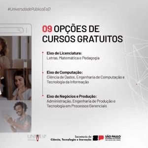 Imagem da notícia INSCRIÇÕES PARA O VESTIBULAR DA UNIVESP SEGUEM ABERTAS