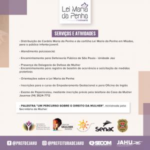 Imagem da notícia SERVIÇOS DA LEI MARIA DA PENHA ITINERANTE NO ESTACIONAMENTO DO SENAC