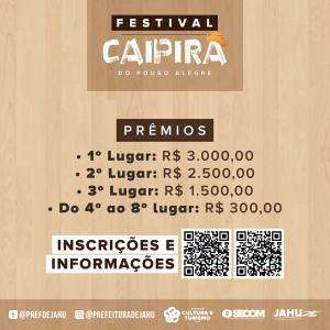 Imagem da notícia FESTIVAL CAIPIRA TEM PRÊMIO PARA VIOLEIROS