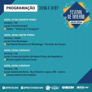 Imagem da notícia FESTIVAL DE INVERNO - 31ª EDIÇÃO