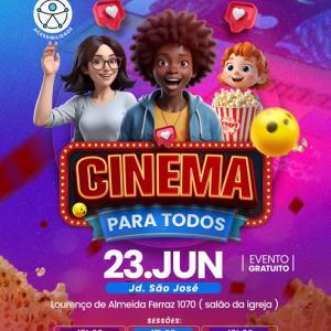 Imagem da notícia CINEMA DE GRAÇA NO FIM DE SEMANA - JARDIM MARIA LUIZA IV E SÃO JOSÉ