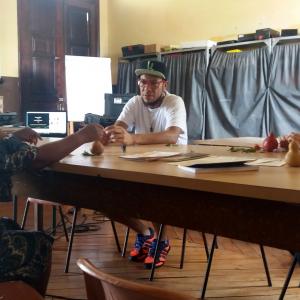 Imagem da notícia Oficina Cheiro das Palavras com Michel Yakini - FOTOS