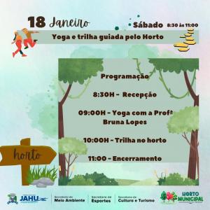 Imagem da notícia AULA DE YOGA NO HORTO AMANHÃ: A GENTE SE VÊ LÁ!