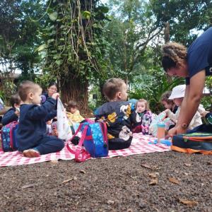 Imagem da notícia A NATUREZA COMO SALA DE AULA: MATERNAL II DO PORTO ALVORADA NO HORTO MUNICIPAL