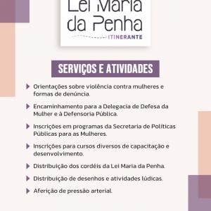 Imagem da notícia LEI MARIA DA PENHA ITINERANTE NO JARDIM ITAMARATI