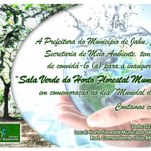 Imagem da notícia No Dia Mundial da Água, Secretaria de Meio Ambiente inaugura “Sala Verde do Horto Florestal Municipal”