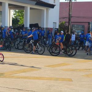 Imagem da notícia Casa Rosa realiza 1º Passeio Ciclístico pelo fim da violência contra a mulher - FOTOS