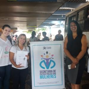Imagem da notícia Secretaria de Políticas Públicas para Mulheres realiza ação de conscientização sobre a lei Parada Segura