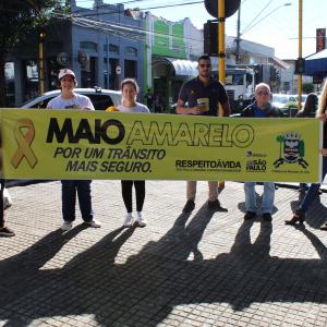 Imagem da notícia Prefeitura participa com ações no movimento Maio Amarelo - FOTOS