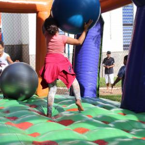 Imagem da notícia Semana de conscientização do Combate ao Trabalho Infantil: Ação comunitária, com recreação e passeio ciclístico na Praça da Matriz do Distrito de Potunduva - FOTOS