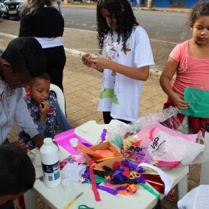 Imagem da notícia Semana de conscientização do Combate ao Trabalho Infantil: Ação comunitária, com recreação e passeio ciclístico na Praça da Matriz do Distrito de Potunduva - FOTOS