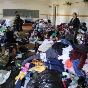 Imagem da notícia Fundo Social de Solidariedade realiza primeira coleta nos postos de arrecadação da Campanha do Agasalho