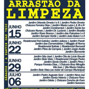 Imagem da notícia Prefeitura de Jahu: arrastões de limpeza aos sábados