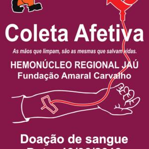 Imagem da notícia Coletores de lixo realizam campanha de doação de sangue