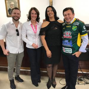 Imagem da notícia 13º aniversário da Lei Maria da Penha com Tião Simpatia no Fórum - FOTOS