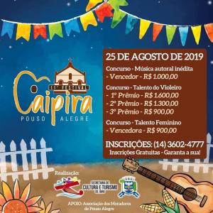 Imagem da notícia 11º Festival Caipira do Pouso Alegre: inscrições abertas para o concurso de violeiros
