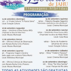 Imagem da notícia 8º Festival Literário de Jahu: início nesse domingo