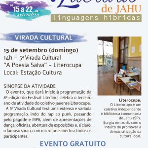 Imagem da notícia 8º Festival Literário de Jahu: início nesse domingo