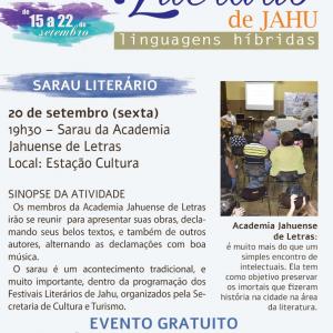 Imagem da notícia 8º Festival Literário de Jahu: extensa programação até domingo