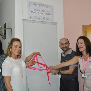 Imagem da notícia Inauguração do Espaço Literário Maria da Penha na Casa Rosa - FOTOS