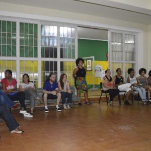 Imagem da notícia Roda de conversa e samba com elas. Participação da cantora Jô Moura - FOTOS