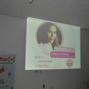 Imagem da notícia Ciclo de palestras: empreendedorismo feminino - Casa Rosa - 27/11 - FOTOS