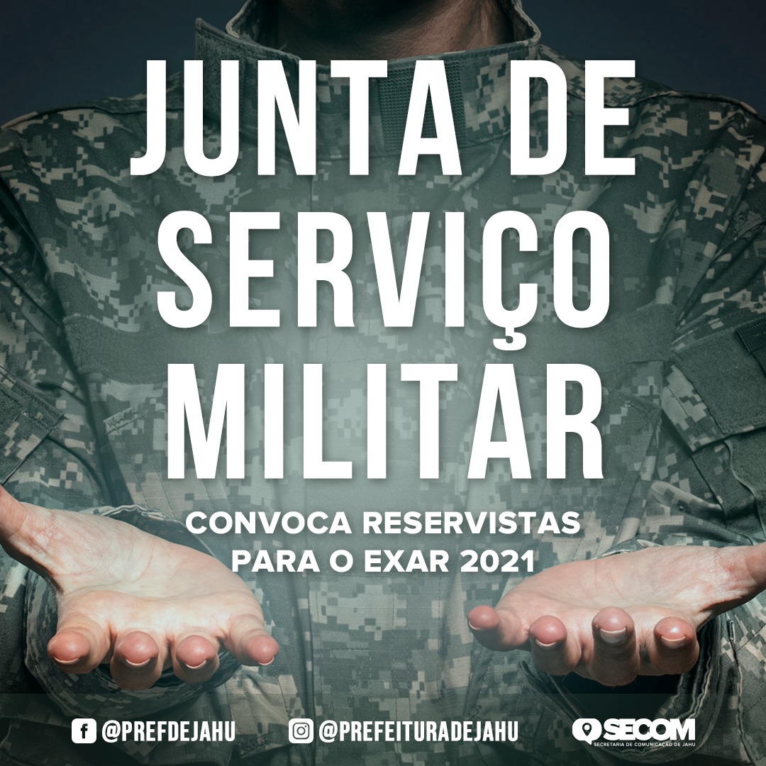 Reservistas devem ir a uma Unidade do Exército Brasileiro de 9 a